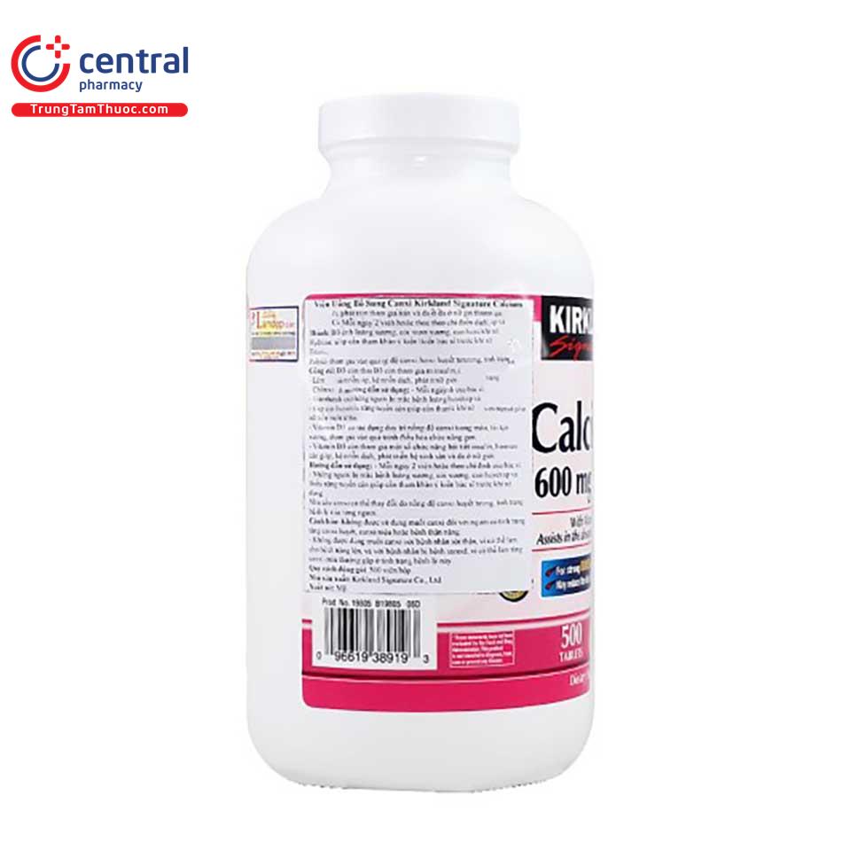 kirkland signature calcium 600 mg d3 3 D1820