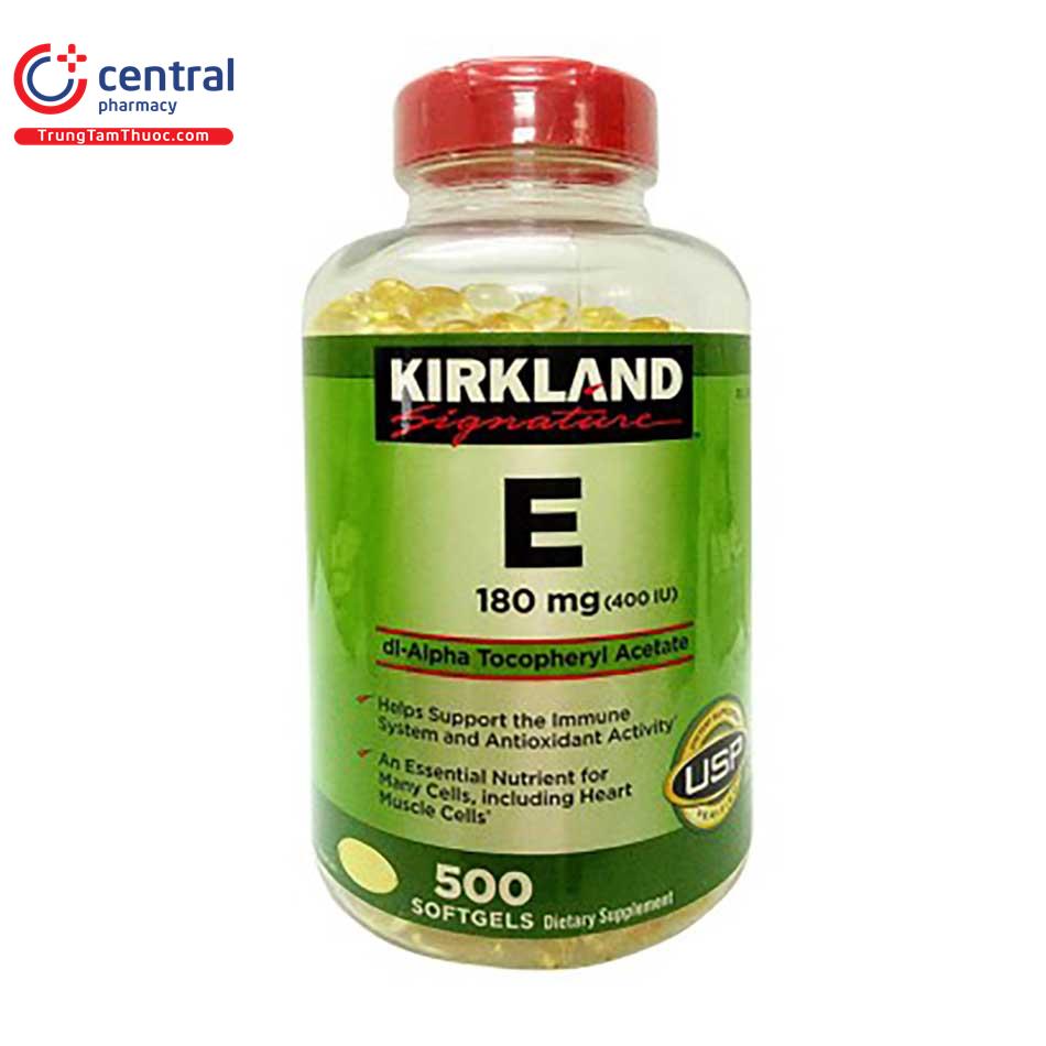 Kirkland Signature E 180mg tác dụng chỉ định, cách dùng