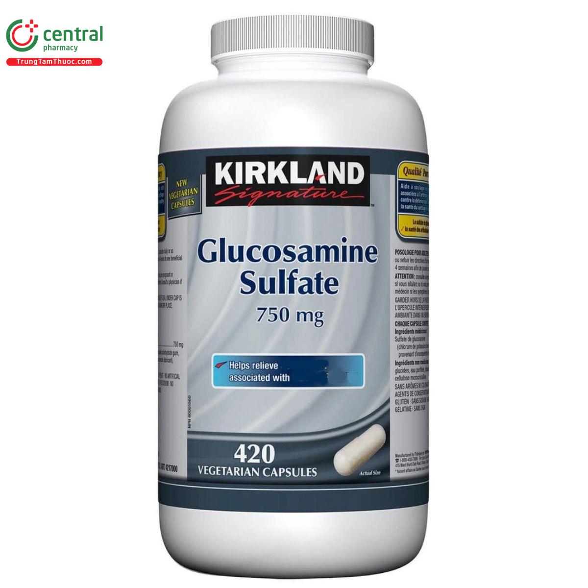 kirkland signature glucosamine sulfate 750mg 2 U8074