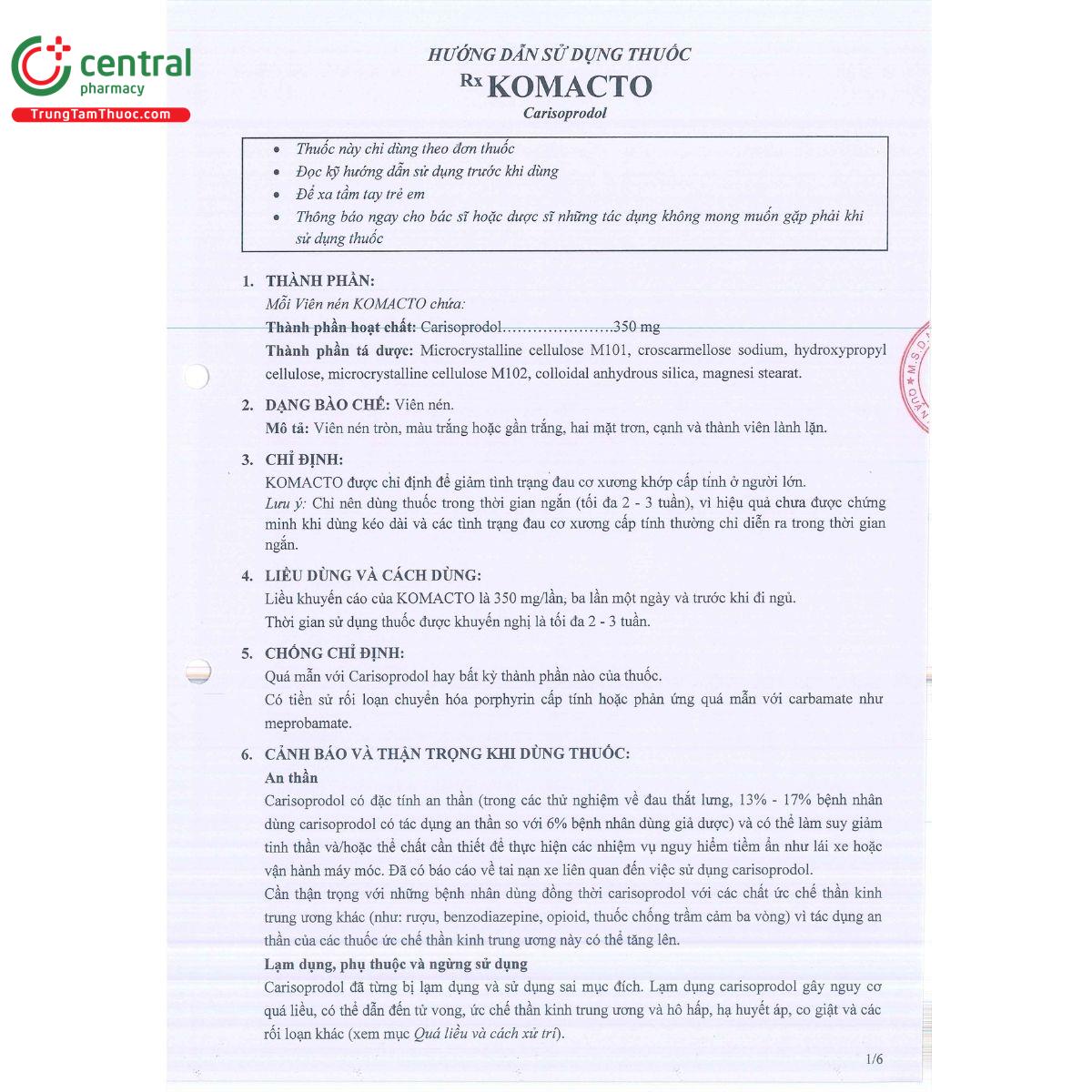 komacto 350mg 3 T8571