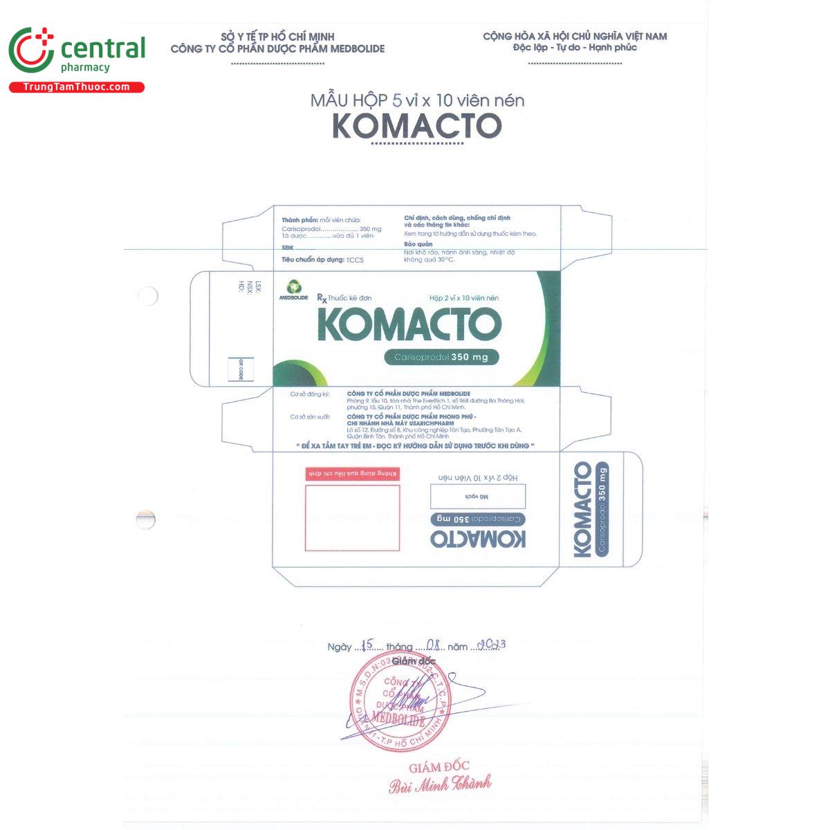 komacto 350mg C0528