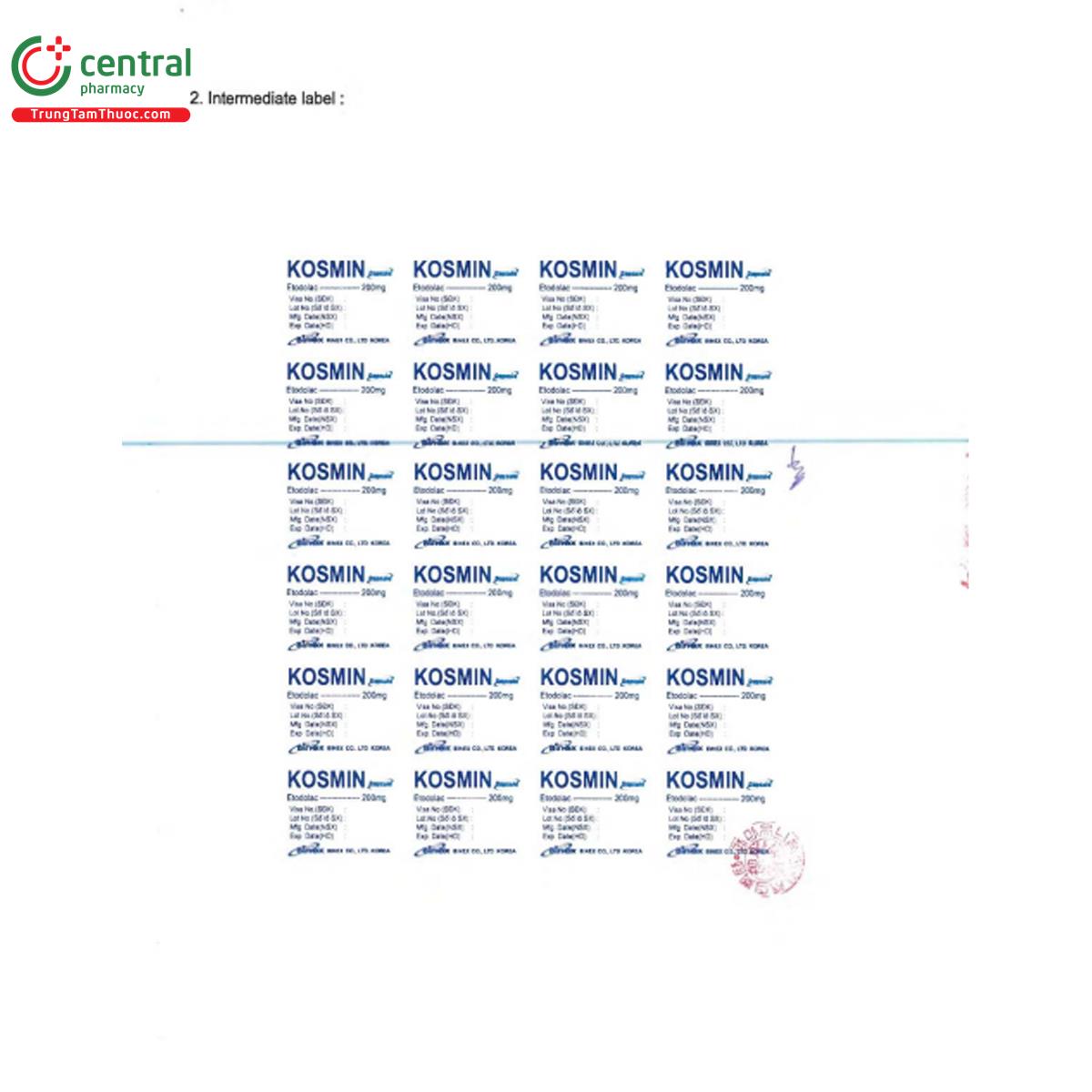 kosmin 200mg 4 K4054 kosmin 200mg 4 K4054
