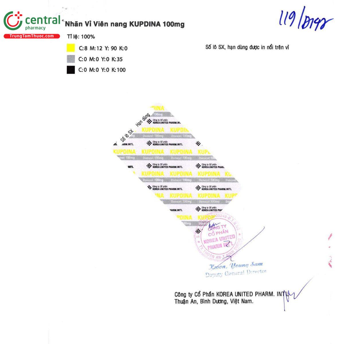kupdina 100mg 9 T7376