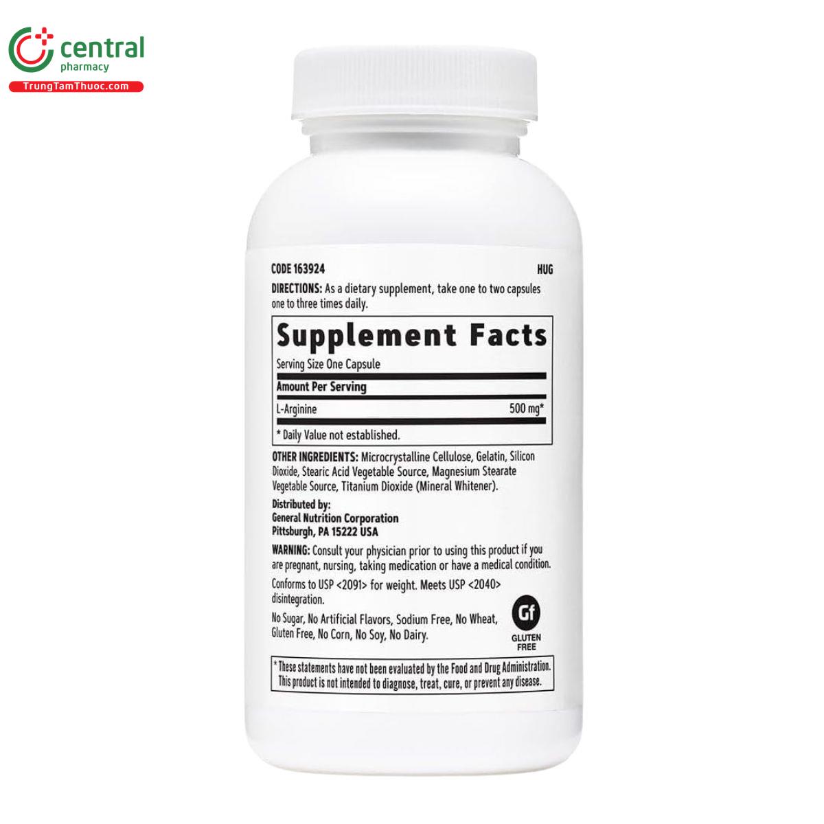 l arginine 500mg gnc 2 Q6232