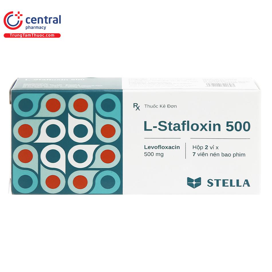 Thuốc kháng sinh L-Stafloxin 500 Stella: tác dụng, liều dùng
