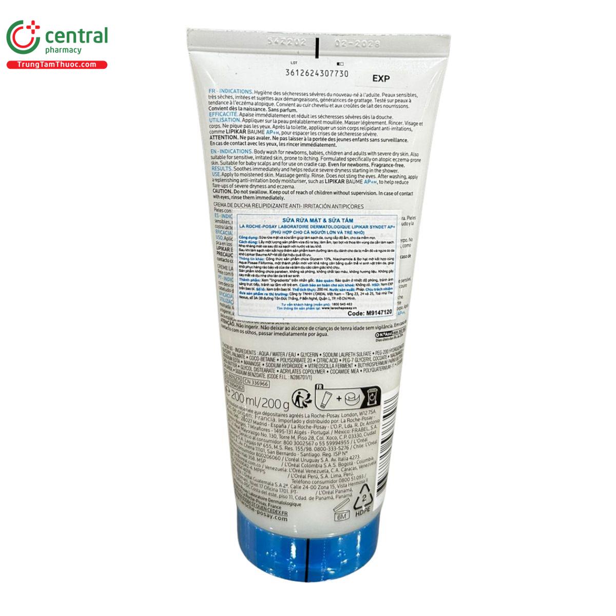 la roche posay lipikar syndet ap 200ml 5 L4747