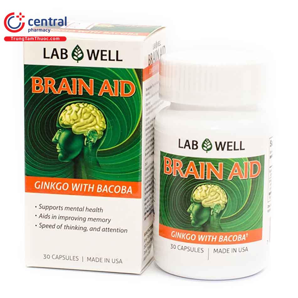 [CHÍNH HÃNG] Thuốc Lab Well Brain Aid hỗ trợ giảm chóng mặt, nhức đầu