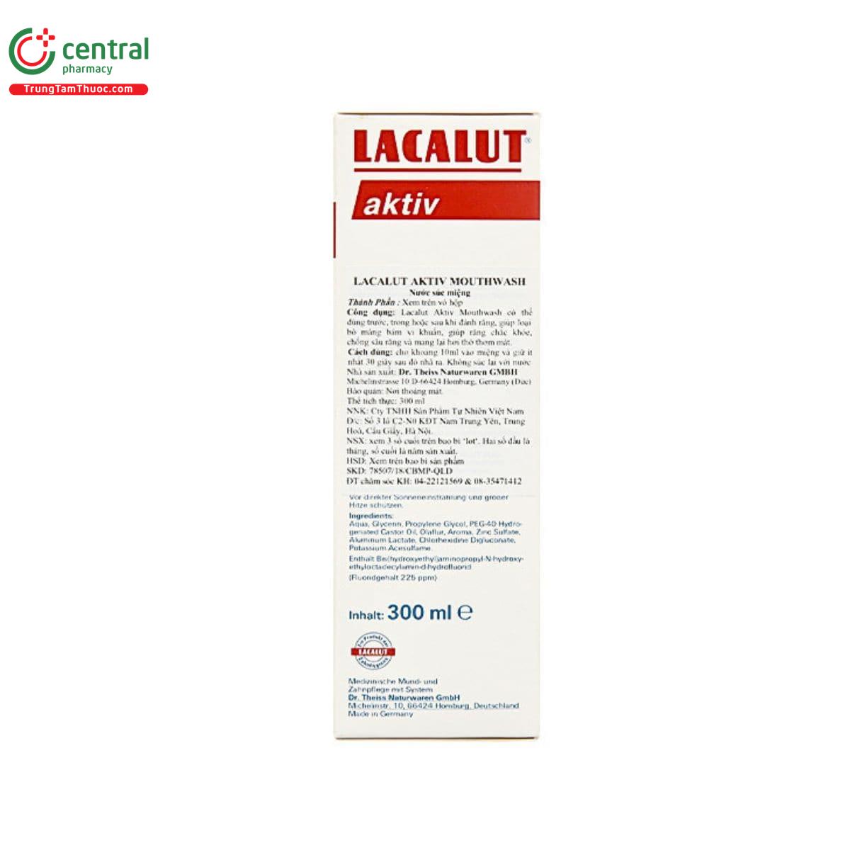 lacalut aktiv mouthwash 300ml 5 M5618