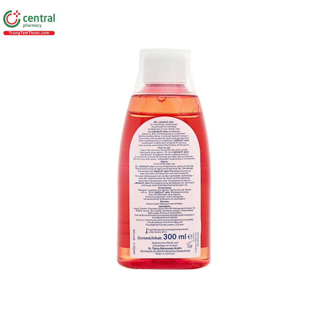 lacalut aktiv mouthwash 300ml 7 S7665