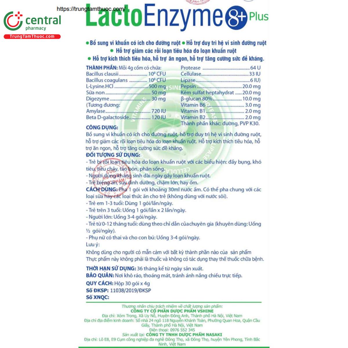 lacto enzyme 8 plus 8 J3281