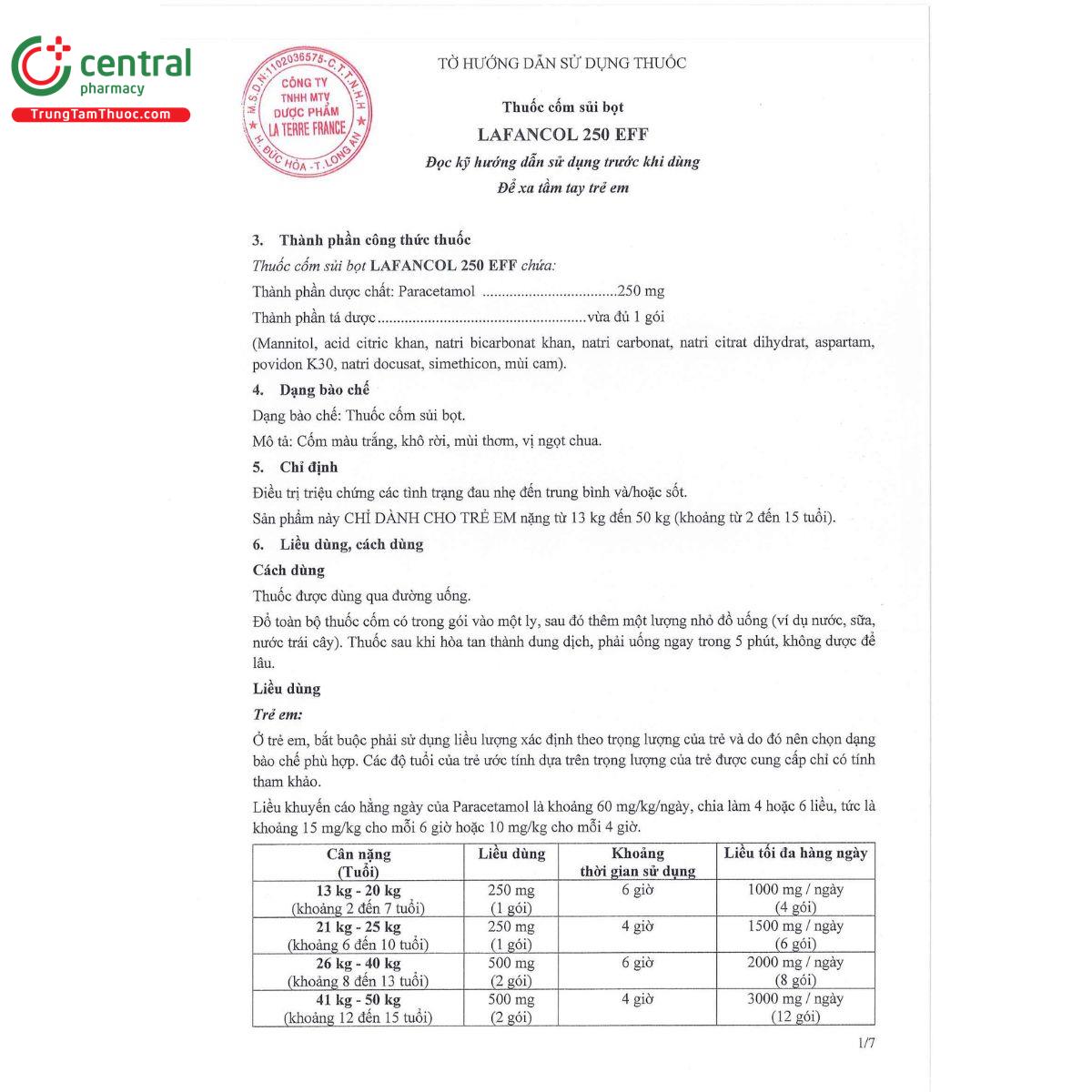 lafancol 250 eff 3 C1226