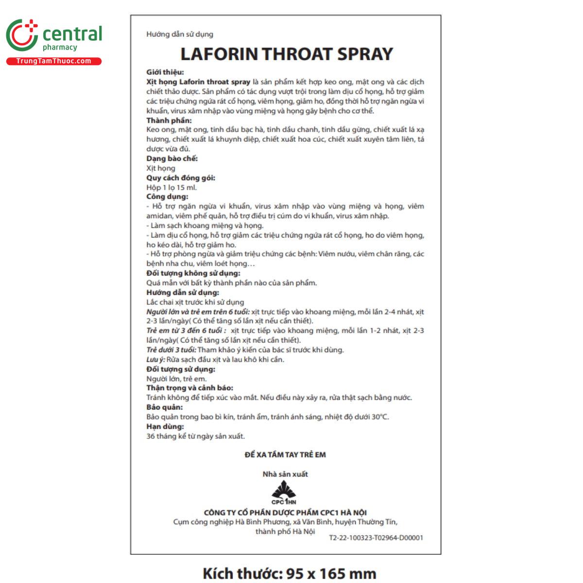laforin throat spray 8 Q6358