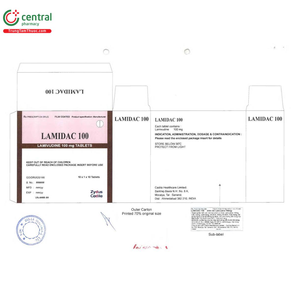 lamidac 100 3 U8753 lamidac 100 3 U8753