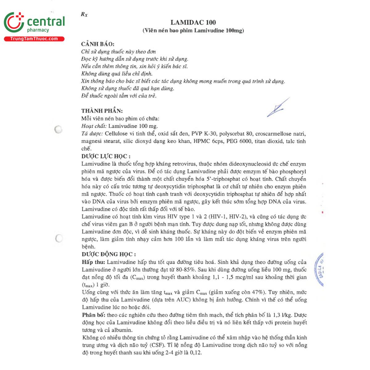 lamidac 100 4 O5026 lamidac 100 4 O5026