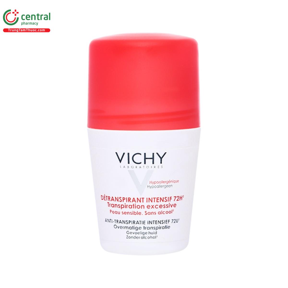 lan khu mui vichy detranspirant intensif 72h transpiration excessive 50ml 1 K4271