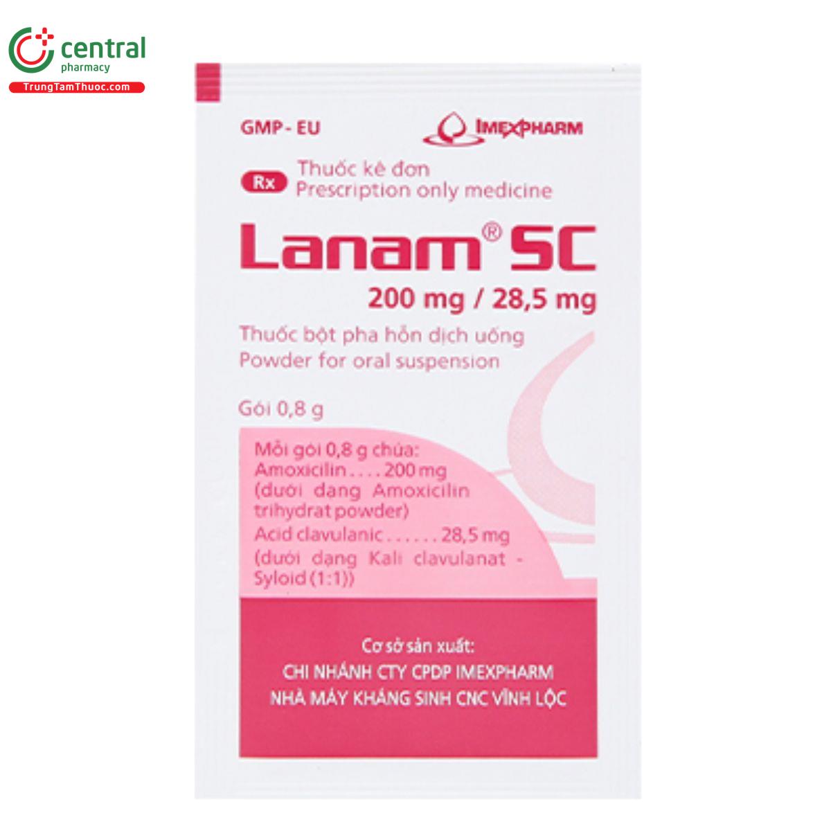 lanam sc 200 mg 28 5 mg 4 M5020