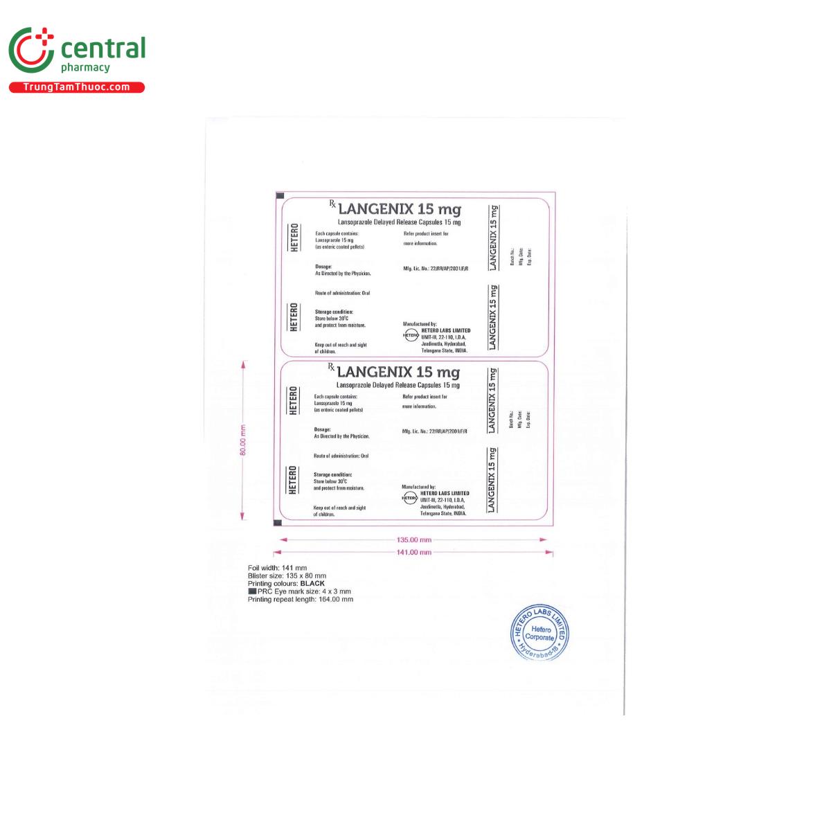langenix 15mg 4 O5064