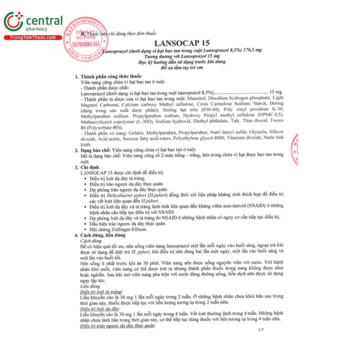 lansocap 15 5 S7881