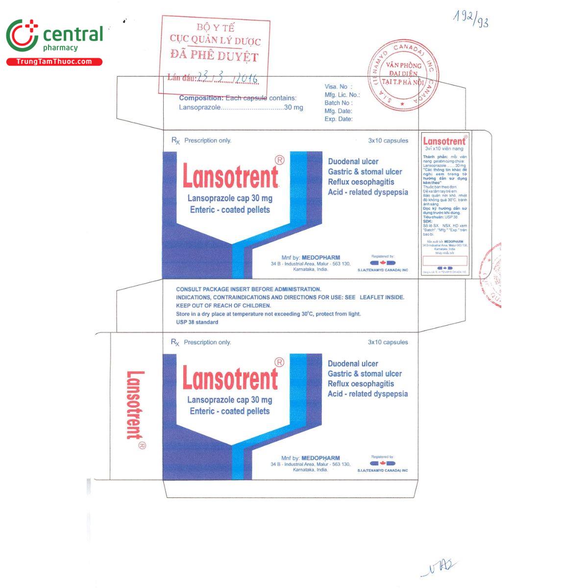 lansotrent 30mg 3 K4282 lansotrent 30mg 3 K4282