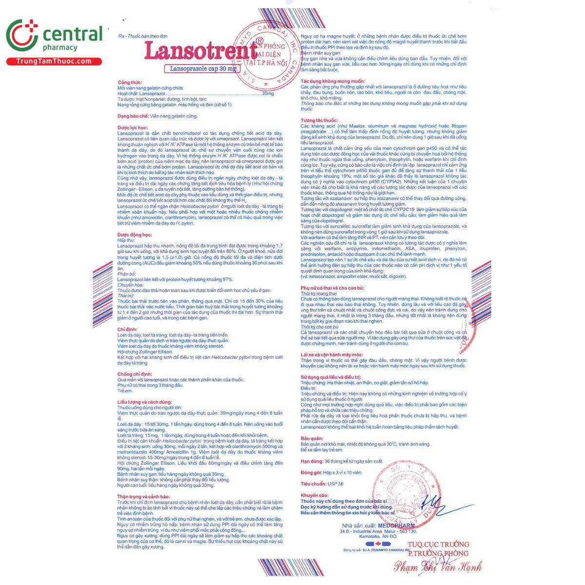 lansotrent 30mg 5 G2632 lansotrent 30mg 5 G2632