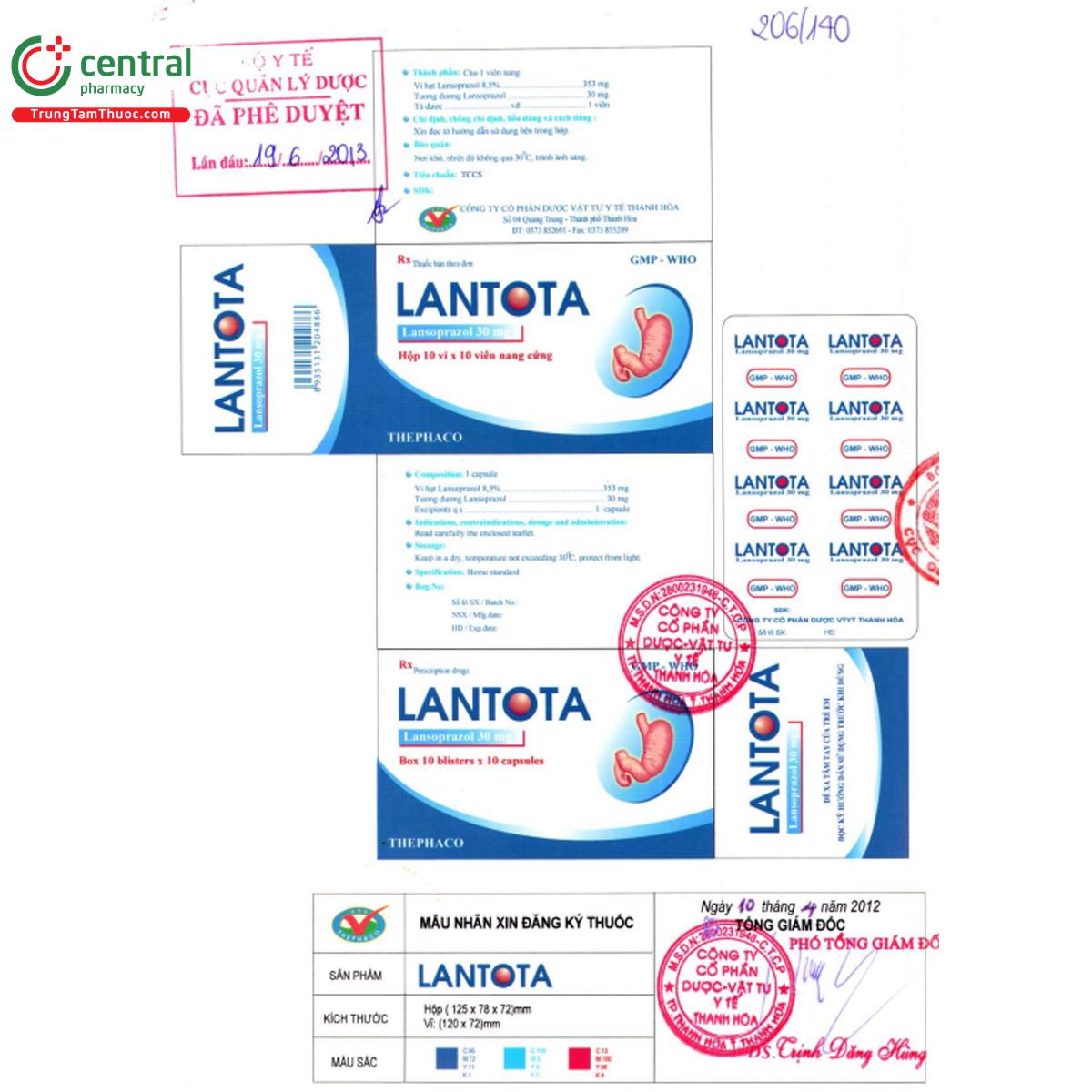 lantota 30mg 3 Q6173 lantota 30mg 3 Q6173