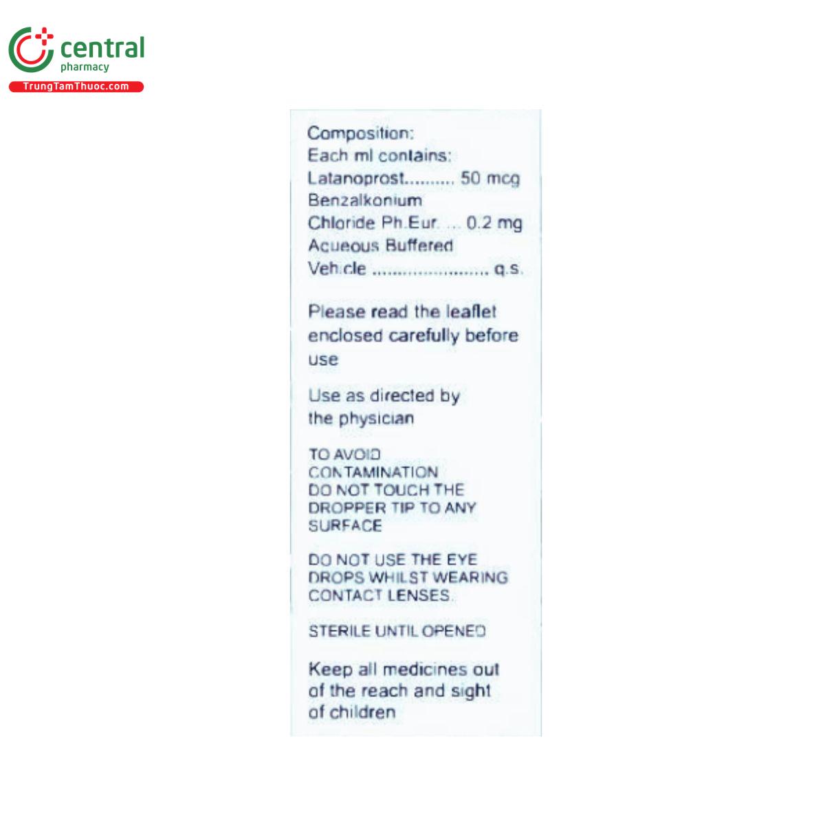 latanoprost eye drops solution 0 005 w v fdc 4 B0637 latanoprost eye drops solution 0 005 w v fdc 4 B0637