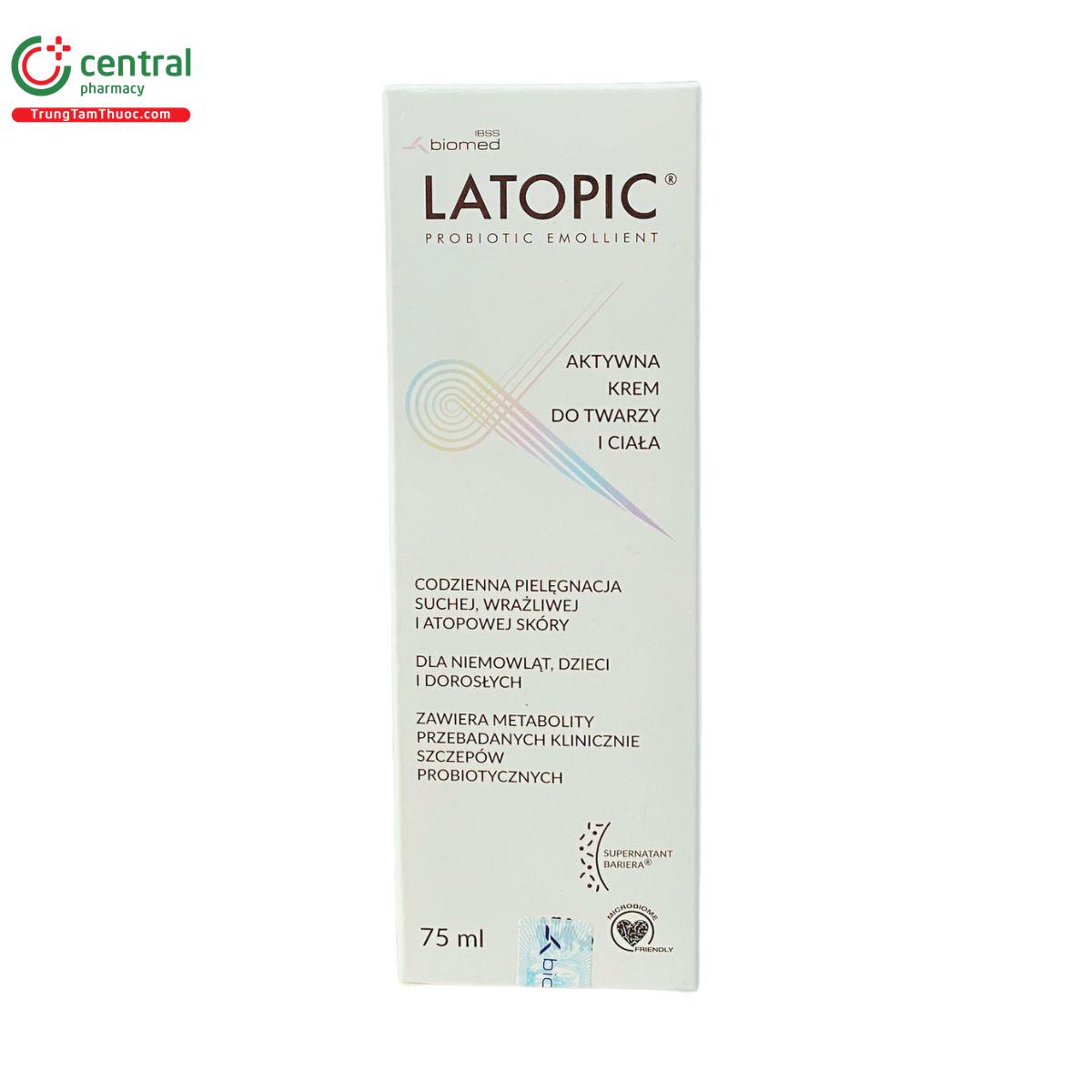 latopic face and body cream 75ml 3 T8560