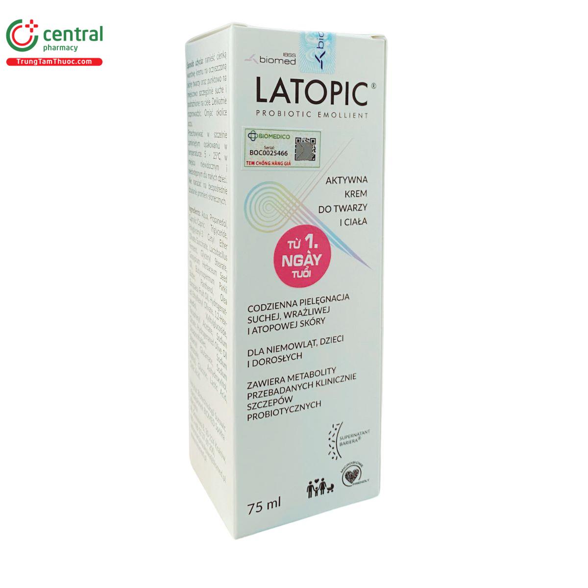 latopic face and body cream 75ml 7 N5185