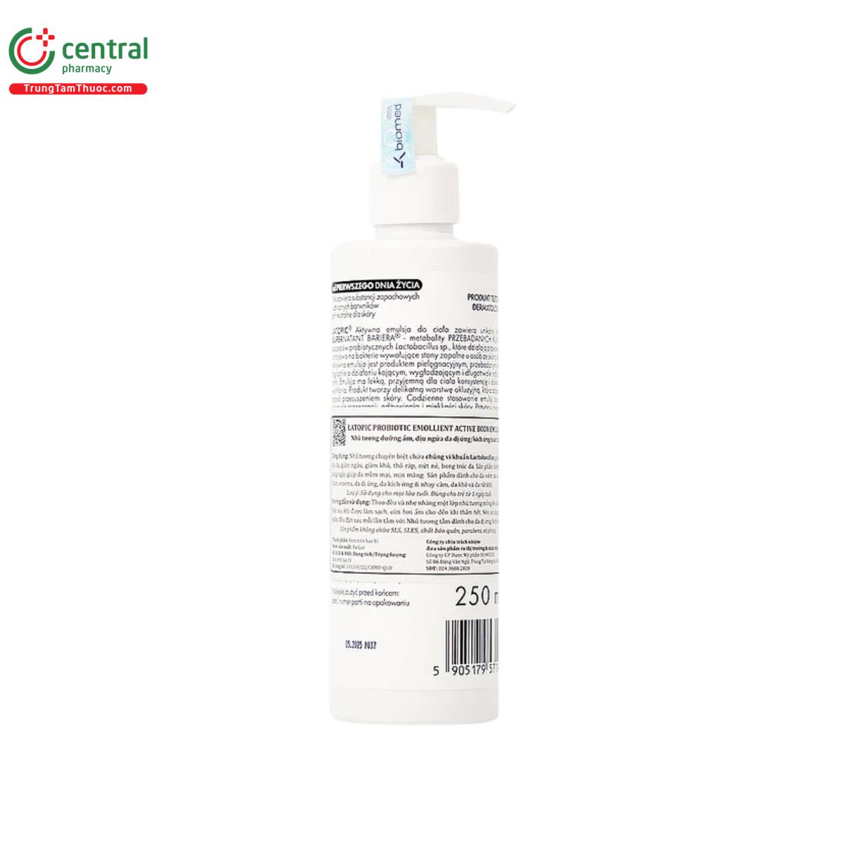 latopic probiotic emollient active body emulsion 3 I3853 latopic probiotic emollient active body emulsion 3 I3853