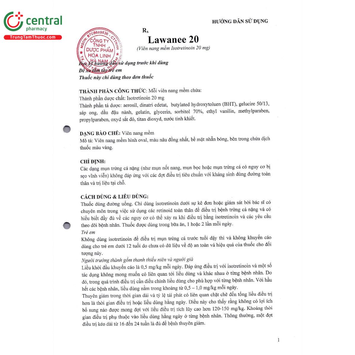 lawanee 20mg 4 G2245 lawanee 20mg 4 G2245