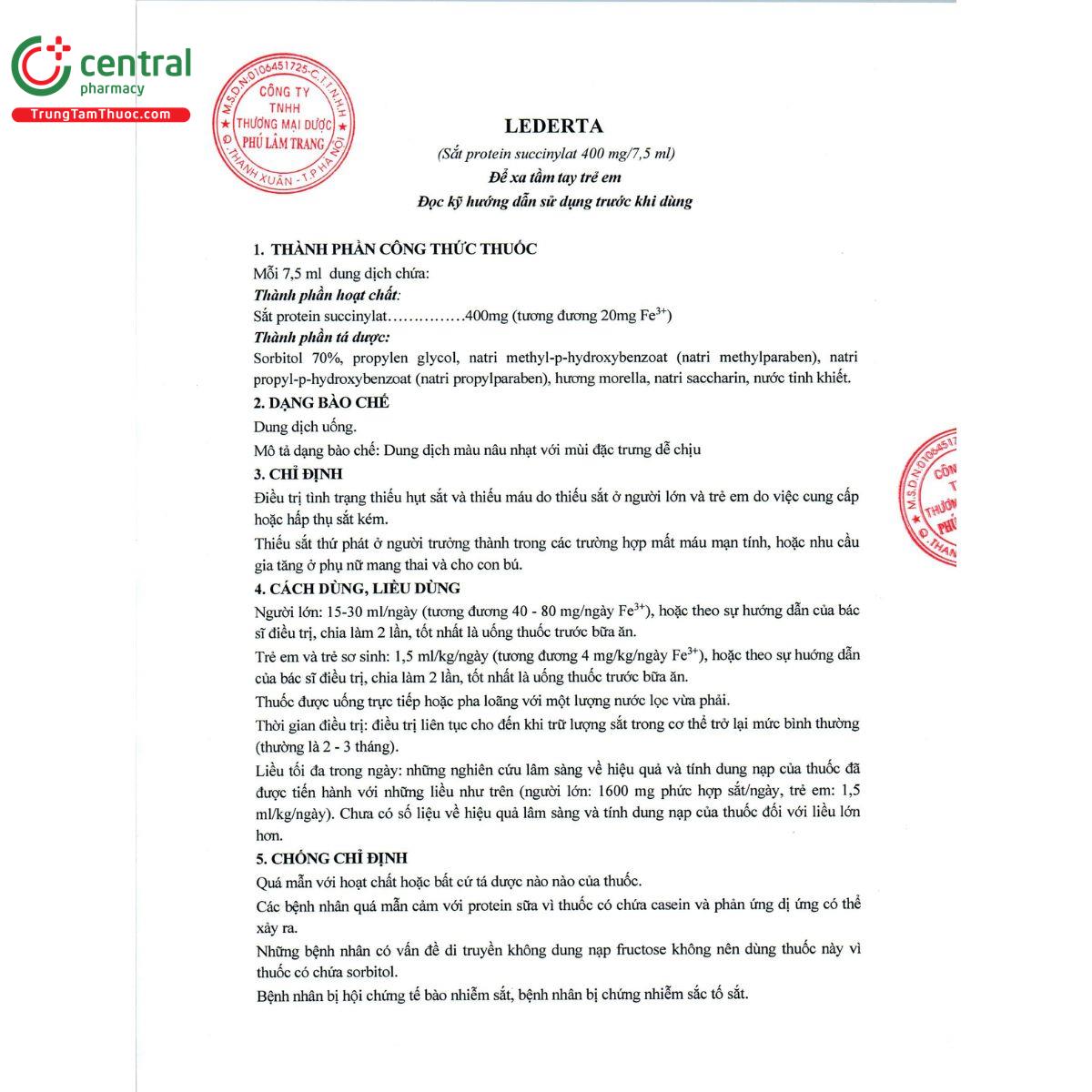 lederta 400mg 7 5ml 2 C0503 lederta 400mg 7 5ml 2 C0503