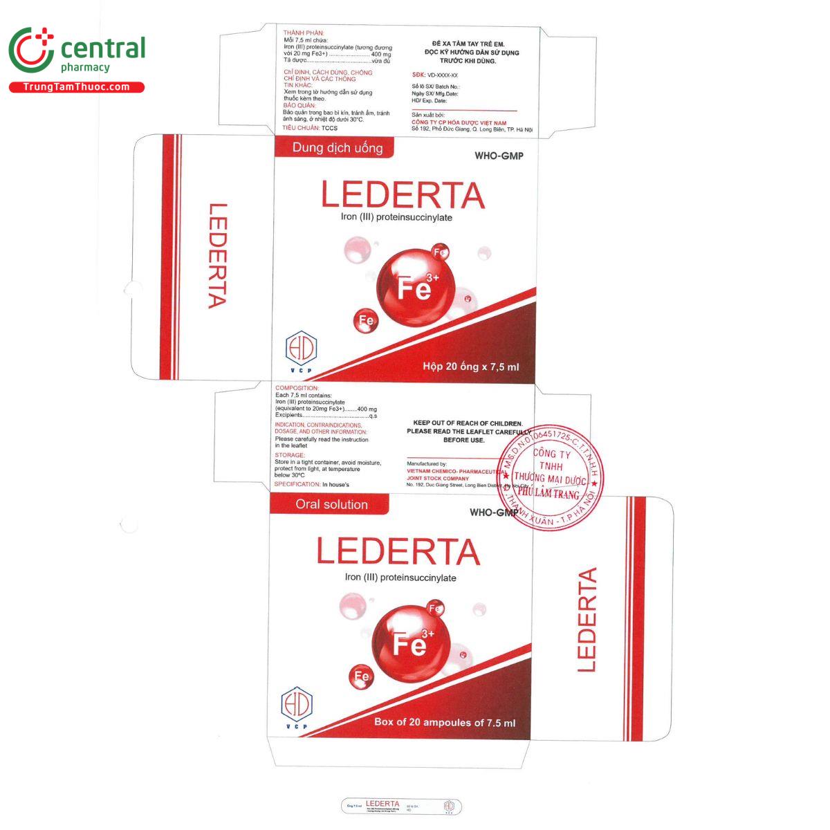 lederta 400mg 7 5ml 5 I3555 lederta 400mg 7 5ml 5 I3555