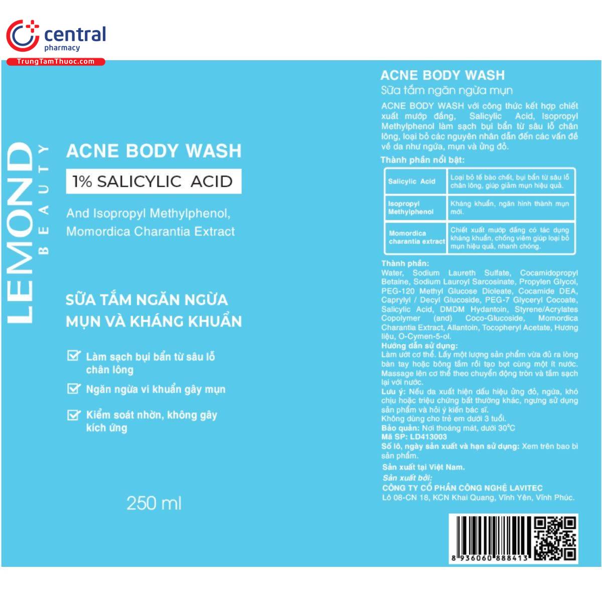 lemond acne body wash 11 D1050