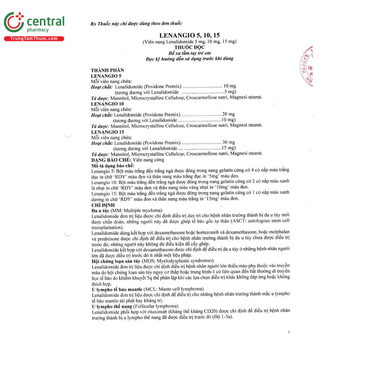 lenangio 15mg 3 G2468 lenangio 15mg 3 G2468