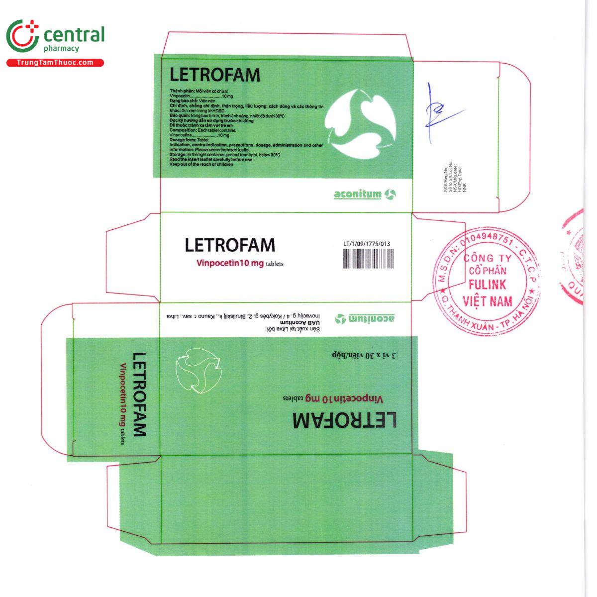 letrofam 10mg 2 L4784