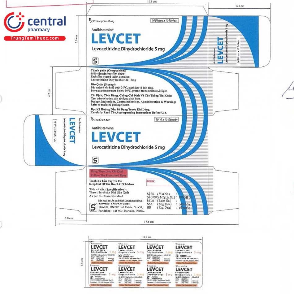 levcet 5mg 1 F2860