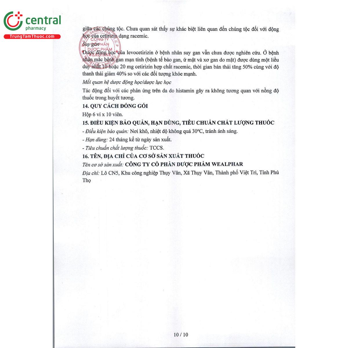 levocetirizin od dwp 5mg 13 F2075 levocetirizin od dwp 5mg 13 F2075