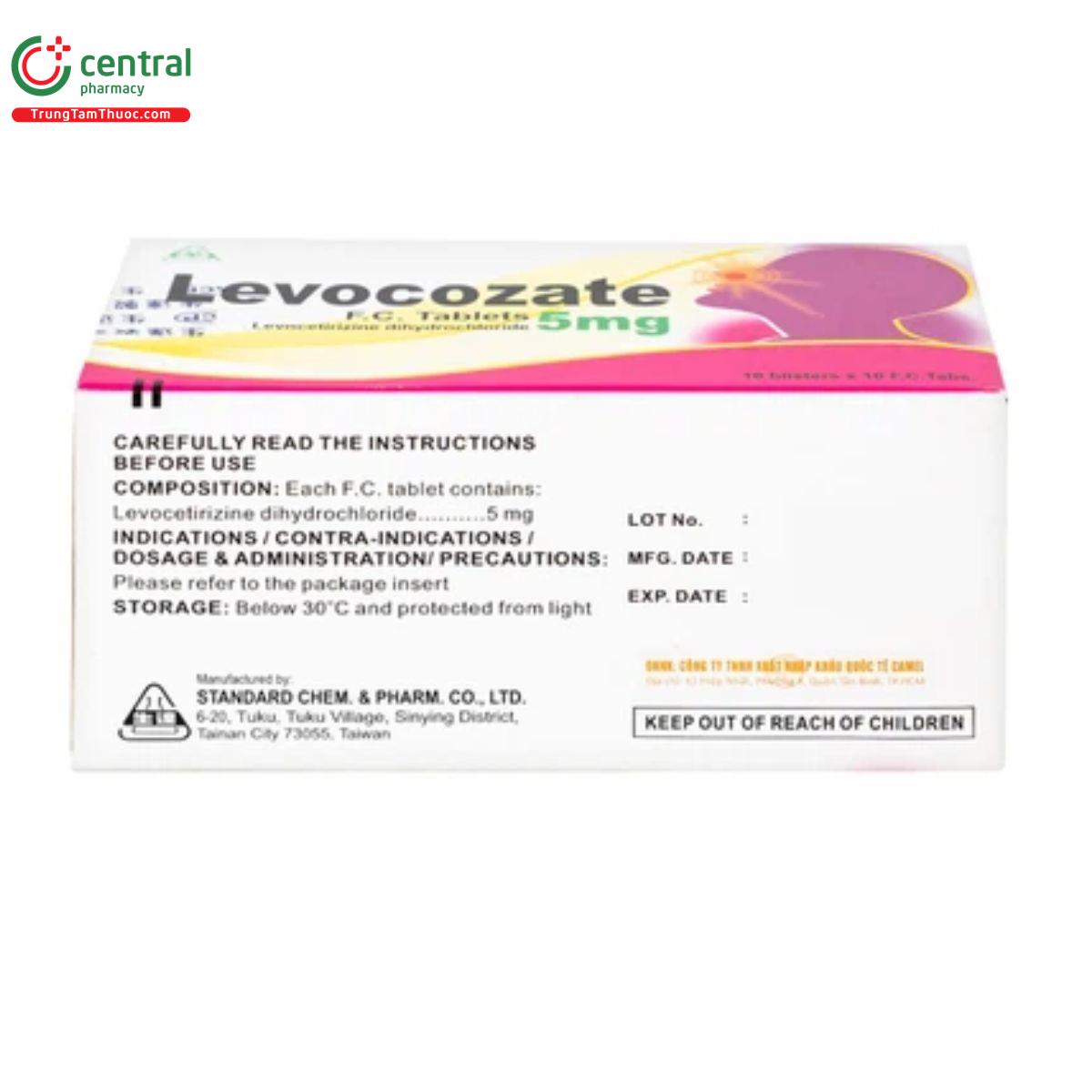 levocozate fc tablets 5mg 12 N5745