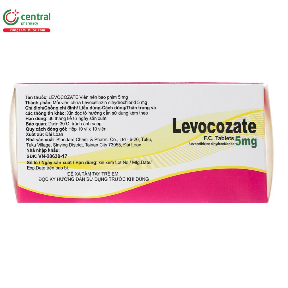 levocozate fc tablets 5mg 8 F2524