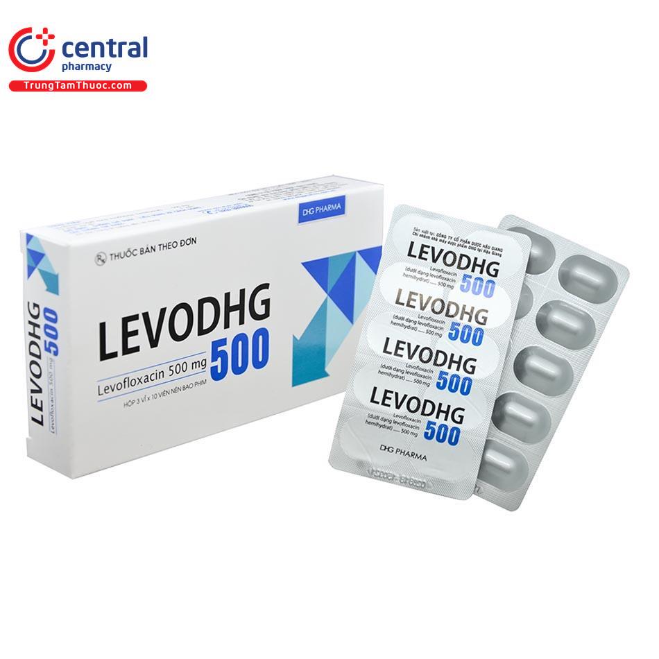 LEVOFLOXACIN 500MG HẬU GIANG VIÊN NÉN BAO PHIM TRONG VỈ NHÔM