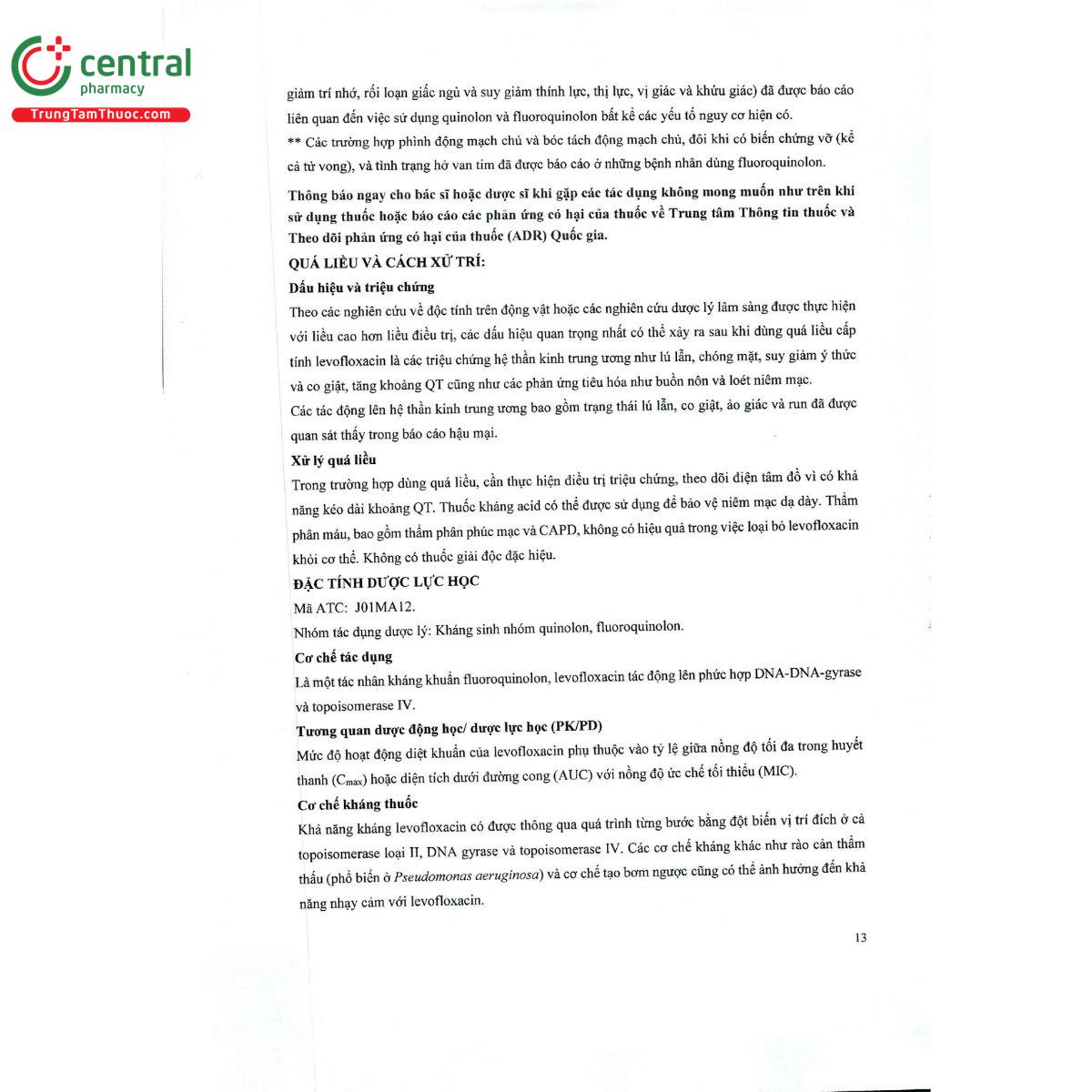 levofloxacin 500mg kingphar 16 F2235