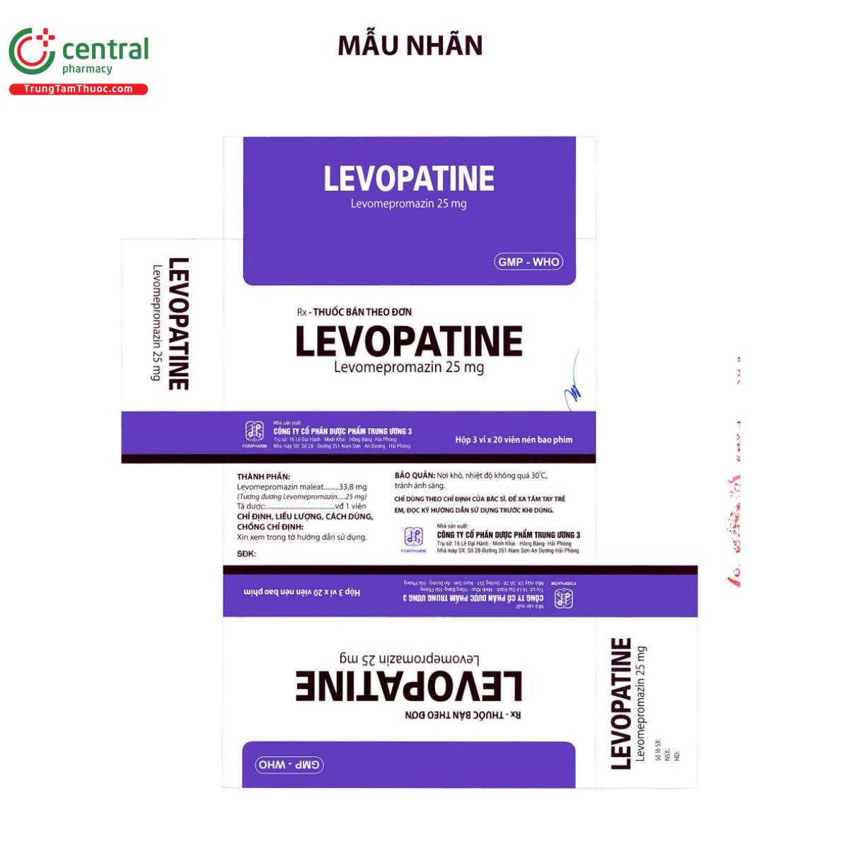 levopatine 25mg 2 O5018 levopatine 25mg 2 O5018