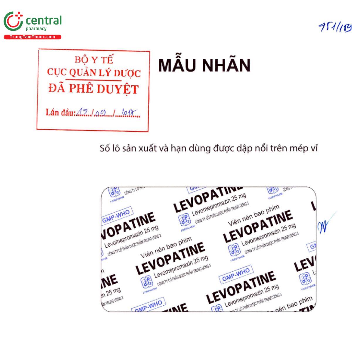 levopatine 25mg 3 H3361 levopatine 25mg 3 H3361