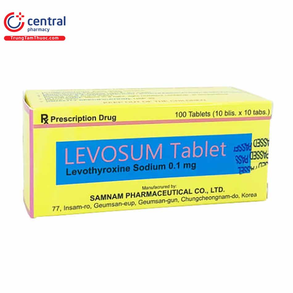 Thuốc Levosum Tablet - điều trị nhược giáp, cường giáp và bướu giáp