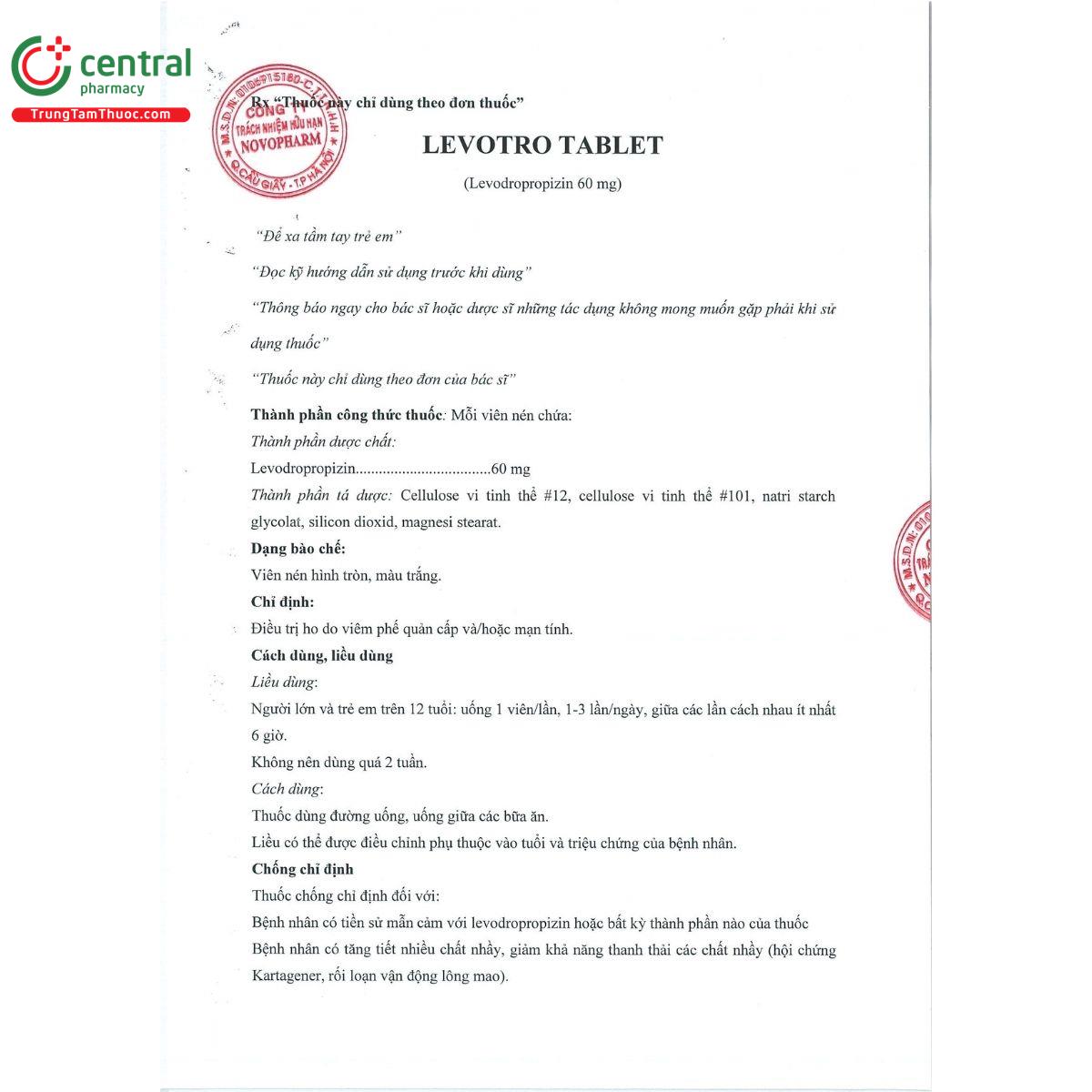 levotro tablet 60mg 3 F2858