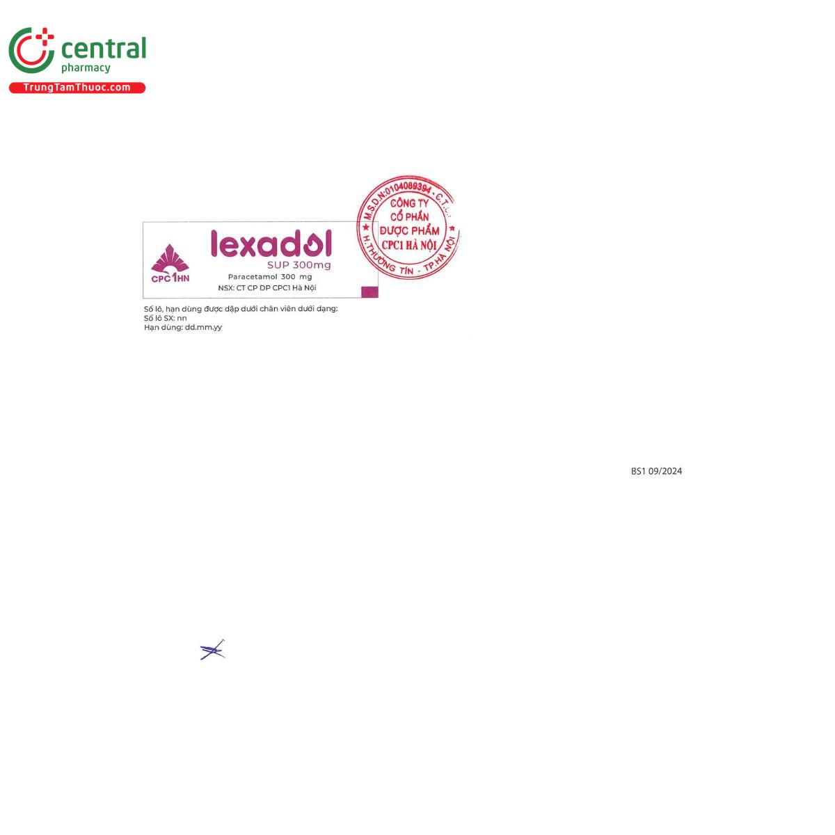 lexadol sup 300mg 2 M5071