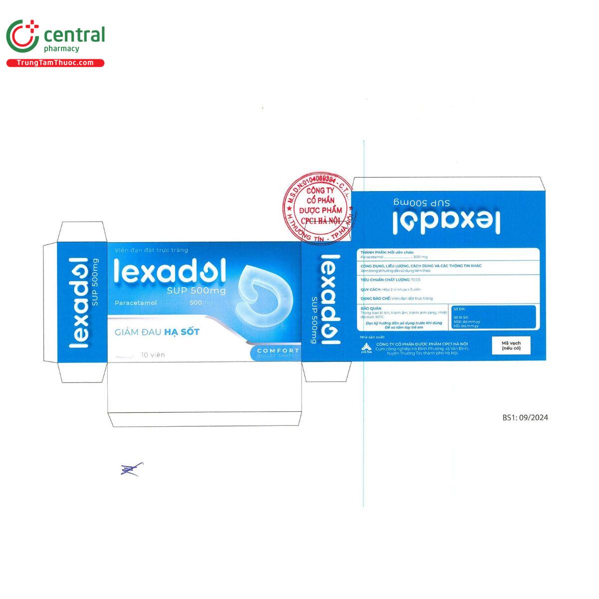 lexadol sup 500mg 1 I3352 lexadol sup 500mg 1 I3352