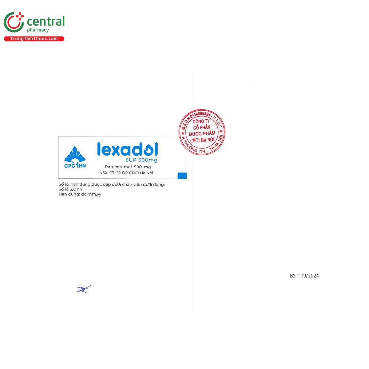 lexadol sup 500mg 2 B0475 lexadol sup 500mg 2 B0475