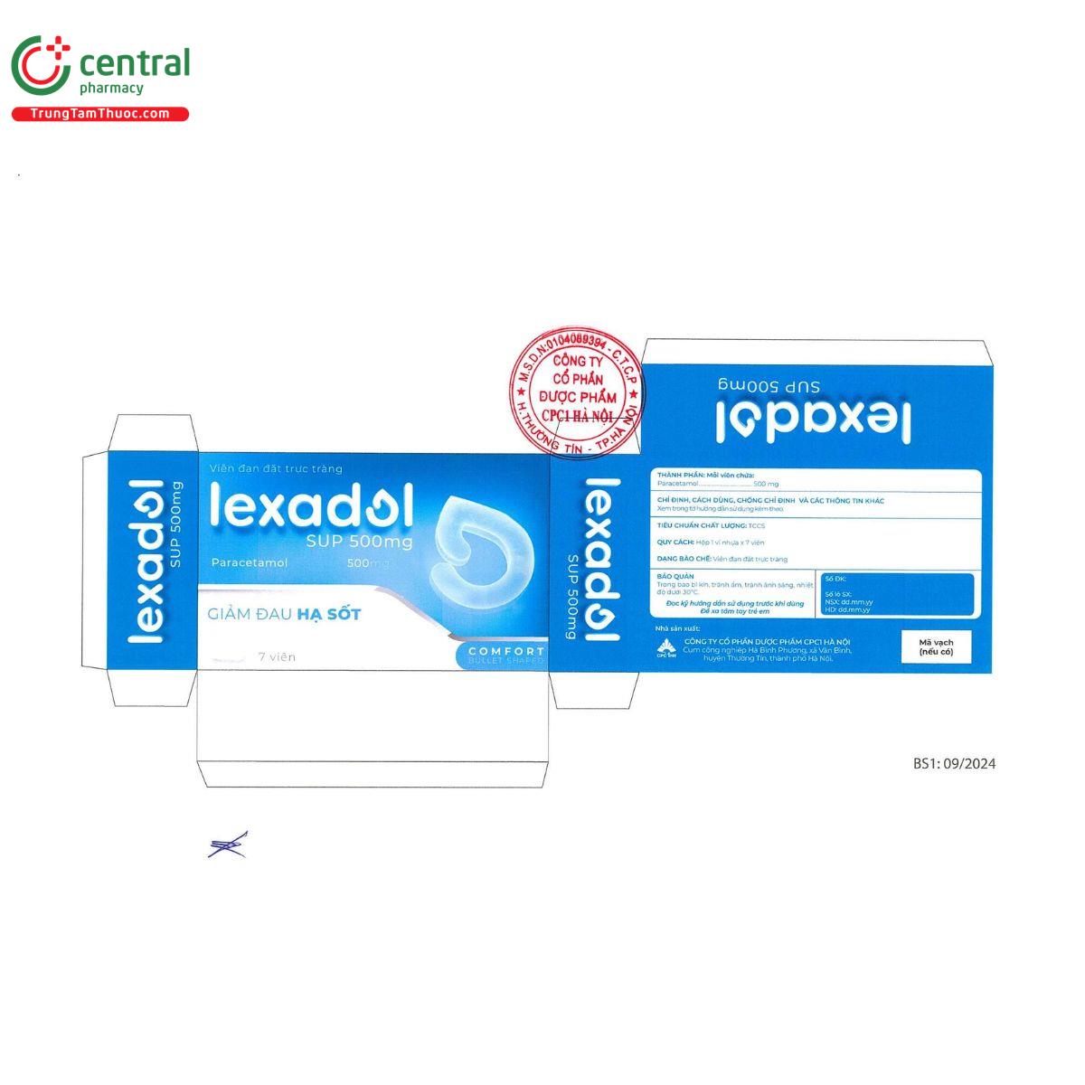 lexadol sup 500mg M5565 lexadol sup 500mg M5565