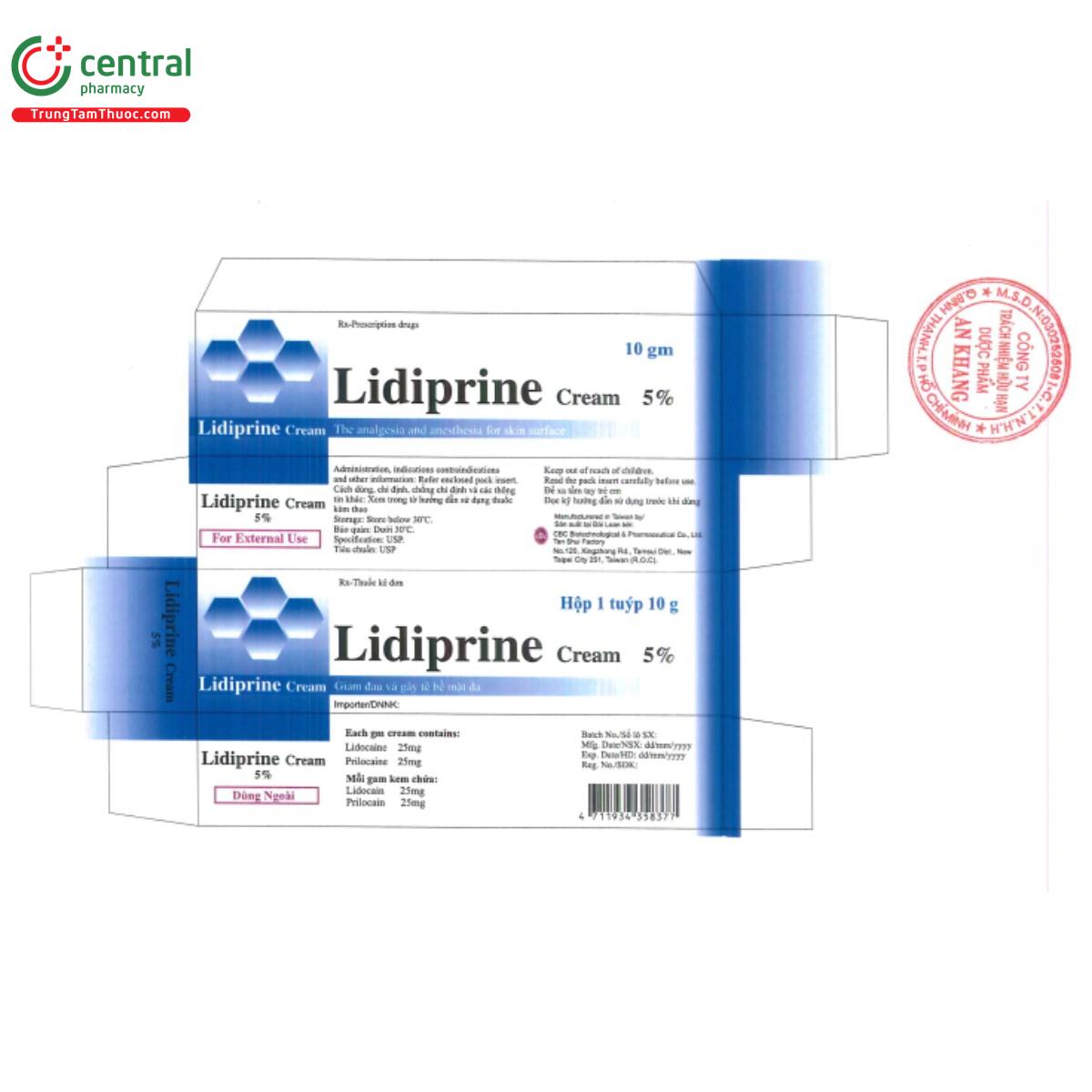 lidiprine cream 5 3 A0652 lidiprine cream 5 3 A0652